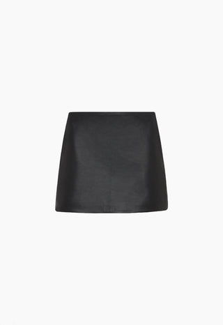 Aexae Leather Mini Skirt