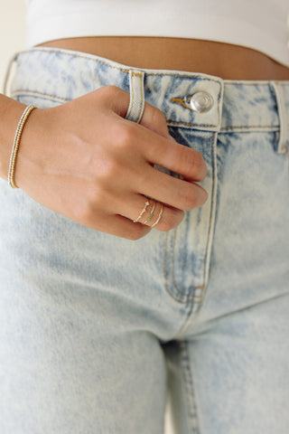 Diamond Pavé Dash Stacking Ring