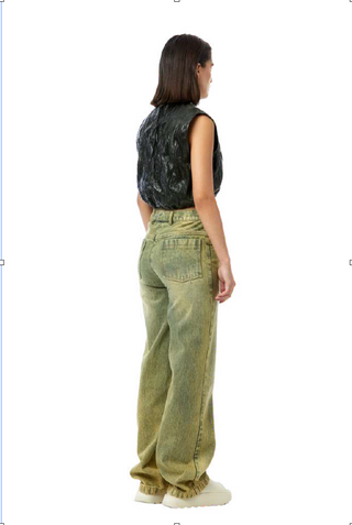 Sage Green Denim Pants