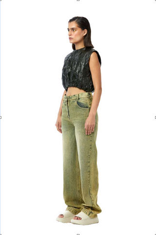 Sage Green Denim Pants