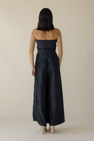 Pleated Carmen Jumpsuit